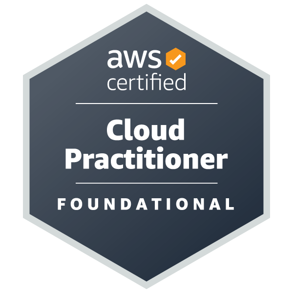 AWS Certified Cloud Practitioner certificate