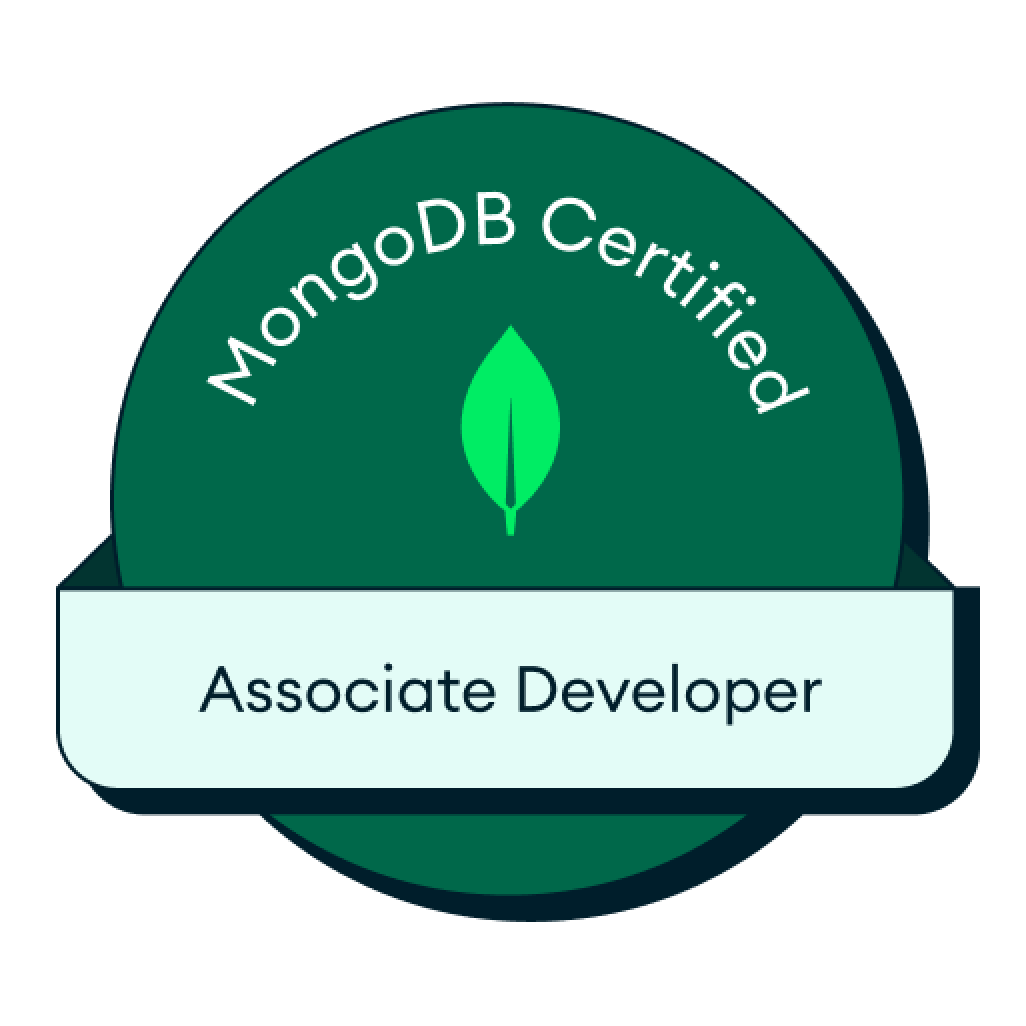 MongoDB Certified Developer Associate certificate